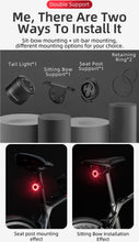 Cargar imagen en el visor de la galería, Rockbros® Luz Trasera Q1 para Bicicleta 5 Modos Carga USB