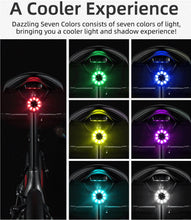 Cargar imagen en el visor de la galería, Rockbros® Luz Trasera Q1 para Bicicleta 5 Modos Carga USB