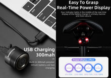 Cargar imagen en el visor de la galería, Rockbros® Luz Trasera Q1 para Bicicleta 5 Modos Carga USB