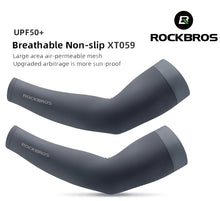 Cargar imagen en el visor de la galería, Rockbros® Par de Mangas Deportivas Protección Solar UPF 50+ Ciclismo XT059 | M-L