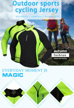 Cargar imagen en el visor de la galería, Wosawe® Camiseta Jersey Manga Larga Full Zip Ciclismo | M-XL