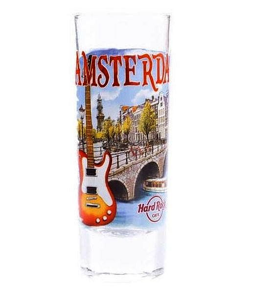 Hard Rock Cafe® Shot Glass 2.5 oz Vaso Chupito para Coleccionistas Ámsterdam Holanda