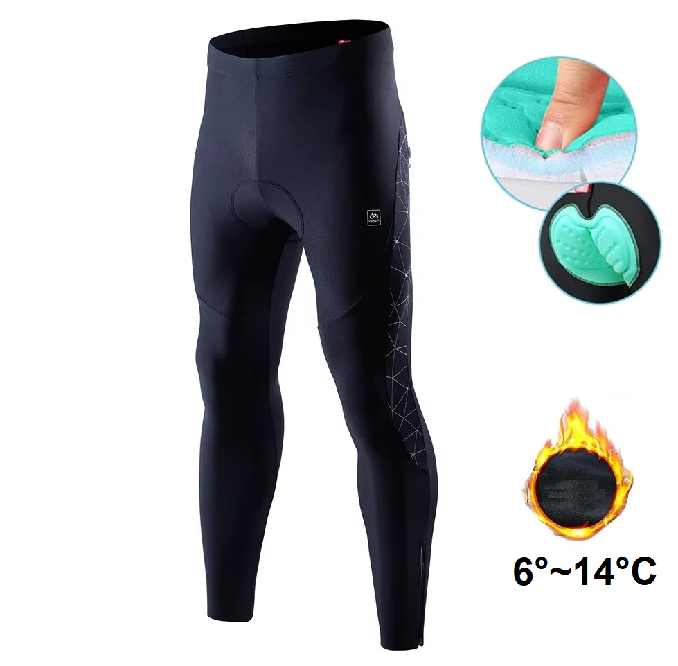 Santic® Pantalón Culotte Térmico Ciclismo 3 Horas 6-14°C | M-L