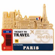 Cargar imagen en el visor de la galería, Hard Rock Cafe® Pin de Colección PARIS Global Ticket Series Souvenir Recuerdo Adorno
