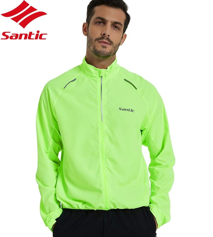 Santic® Casaca Cortavientos Ligera Deportiva Ciclismo  | XS-S-M-L-XL