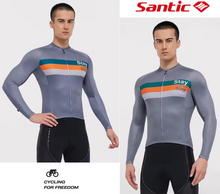 Cargar imagen en el visor de la galería, Santic® Jersey Manga Larga Ciclismo Maillot Protección UV | Gris | XS-M-L
