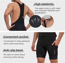 Cargar imagen en el visor de la galería, Santic® Bib Shorts Culotte K137 3-4h Ciclismo MTB | Verde-Negro | XS-S-M
