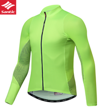 Cargar imagen en el visor de la galería, Santic® Jersey Manga Larga Ciclismo Maillot Protección UV | Verde | XS-S-M-L-XL
