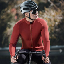 Cargar imagen en el visor de la galería, Santic® Jersey Térmico Manga Larga Ciclismo 10~20°C | Rojo | L-XL
