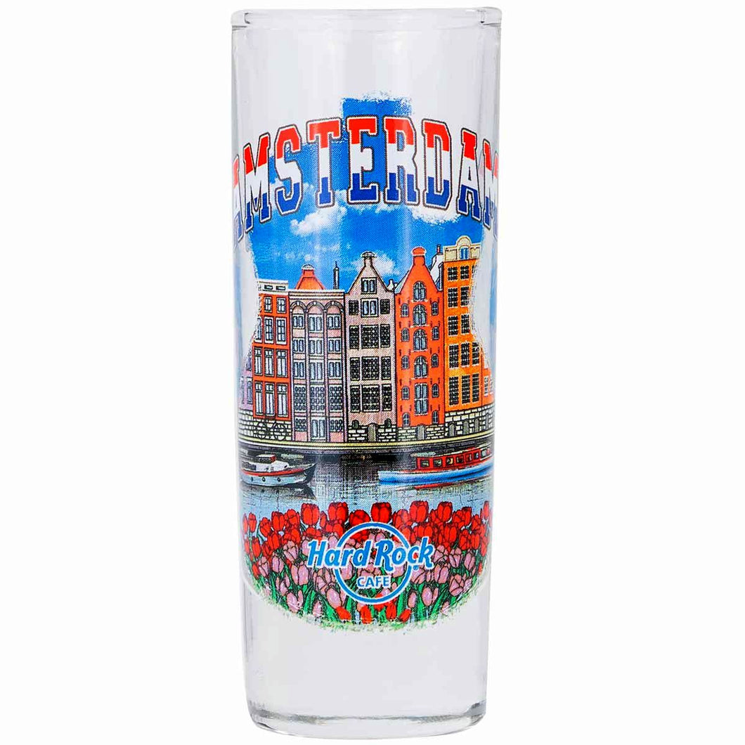 Hard Rock Cafe® Shot Glass 2.5 oz Vaso Chupito Ámsterdam Holanda