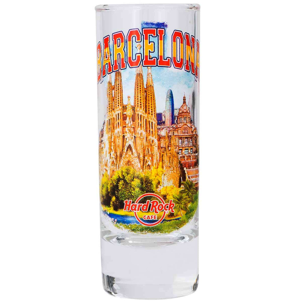 Hard Rock Cafe® Shot Glass 2.5 oz Vaso Chupito Barcelona España