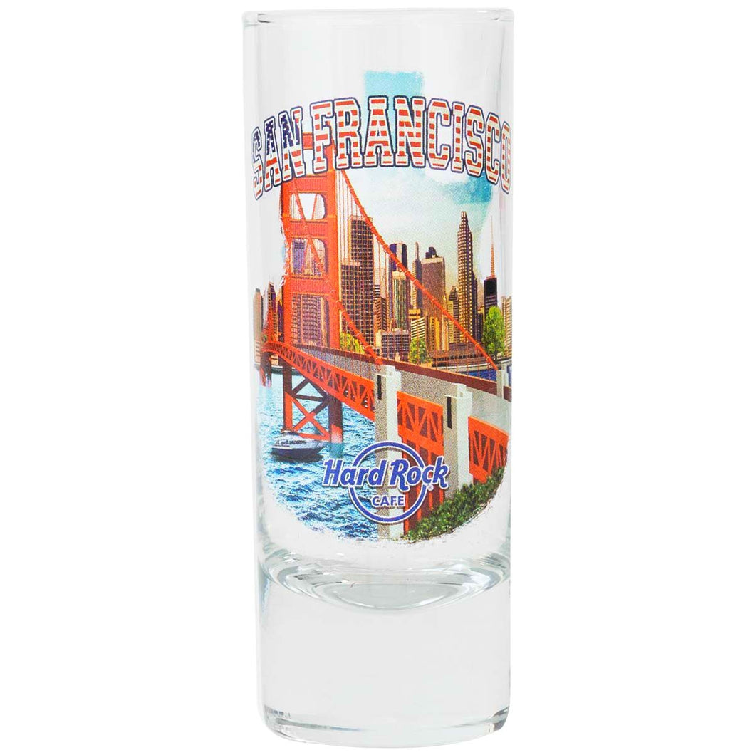 Hard Rock Cafe® Shot Glass 2.5 oz Vaso Chupito SAN FRANCISCO