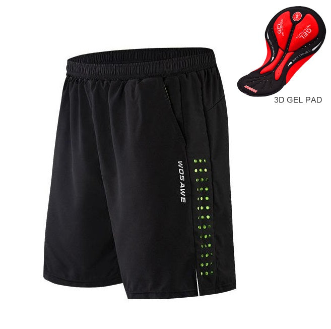 Wosawe® 2 en 1 Short de Ciclismo con Culotte 3D Gel MTB | M-L