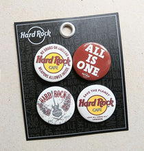 Cargar imagen en el visor de la galería, Hard Rock Cafe® Pin Button Set Clásicos Vintage de Colección
