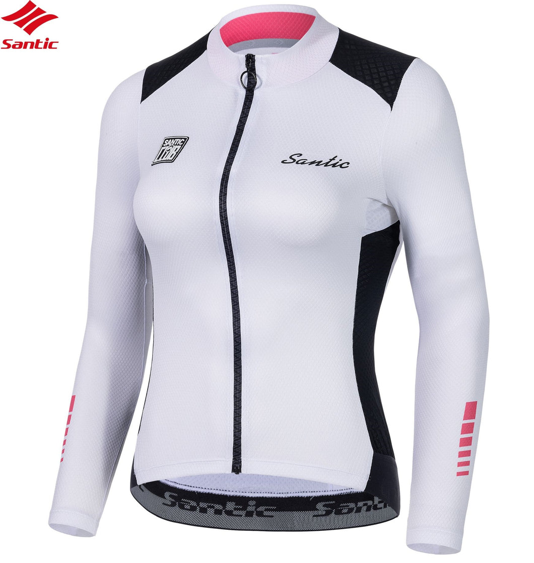 Santic® Mujer Jersey Manga Larga Ciclismo Maillot | XS-S-M-L