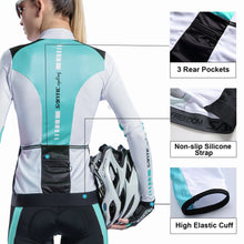 Cargar imagen en el visor de la galería, Santic® Mujer Jersey Manga Larga Ciclismo Maillot | XS-S-M-L
