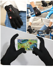 Cargar imagen en el visor de la galería, Guantes Térmicos Ciclismo Moto Invierno | S-L-XL
