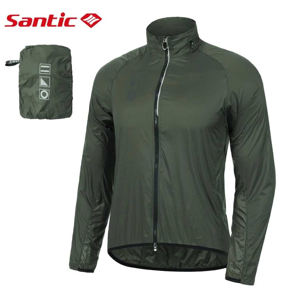 Santic® Casaca Cortaviento PRO Capucha Ciclismo | S-M-L