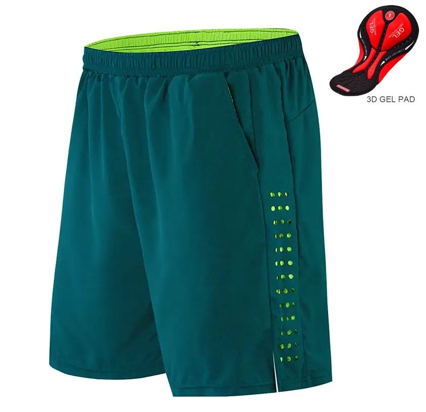 Wosawe® 2 en 1 Short de Ciclismo con Culotte 3D Gel MTB | Large