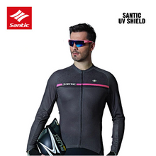 Cargar imagen en el visor de la galería, Santic® Jersey Maillot Manga Larga Ciclismo Protección UV | Gris | S-M-L
