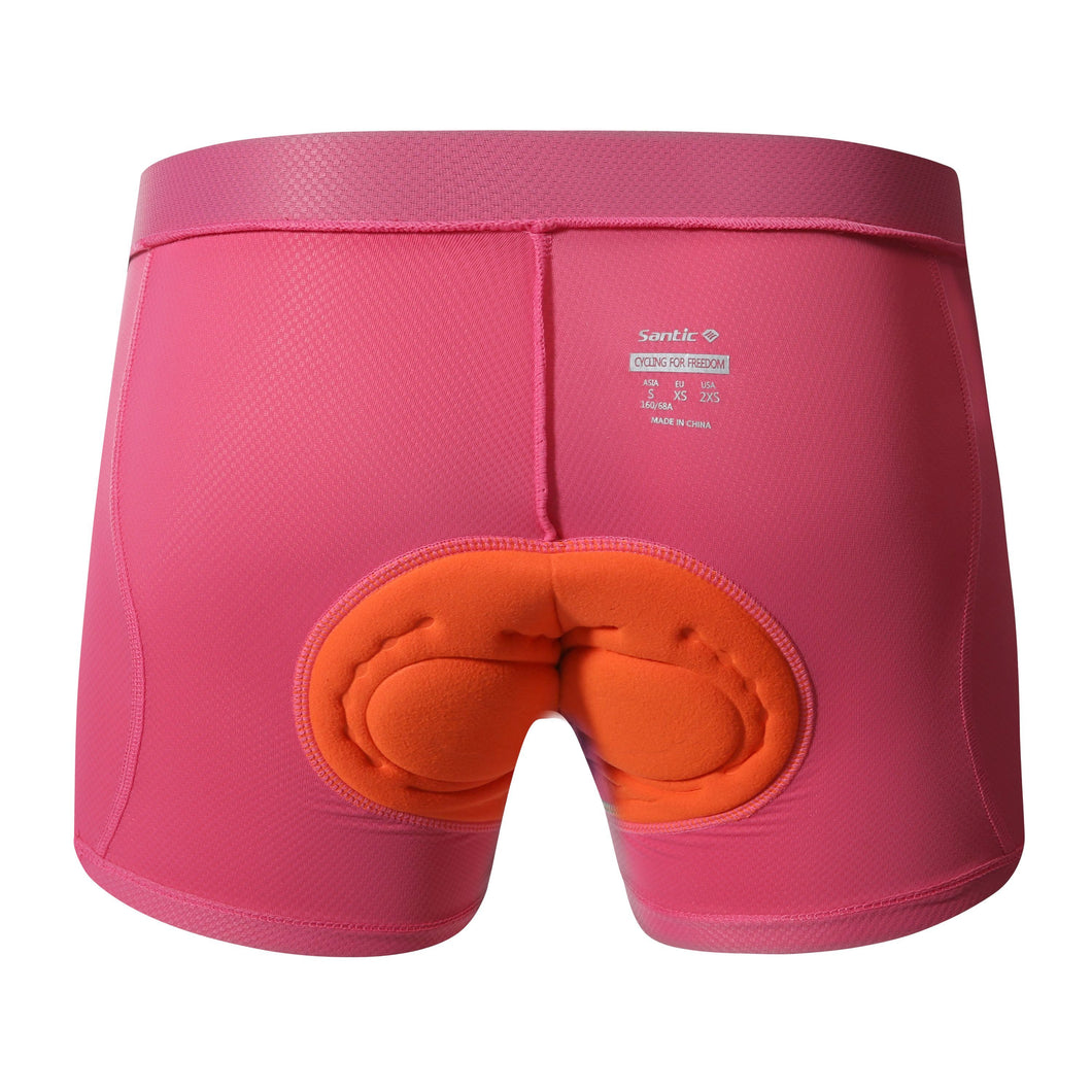 Santic® Short Ropa Interior Mujer Ciclismo Almohadilla 3D Culotte | XS-S-M-L