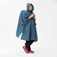 Cargar imagen en el visor de la galería, Forclaz® PONCHO Impermeable Importado Lluvia Montaña Trekking | S-M

