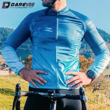 Cargar imagen en el visor de la galería, Darevie® Jersey Térmico 10~20°C Ciclismo MTB | Azul | M
