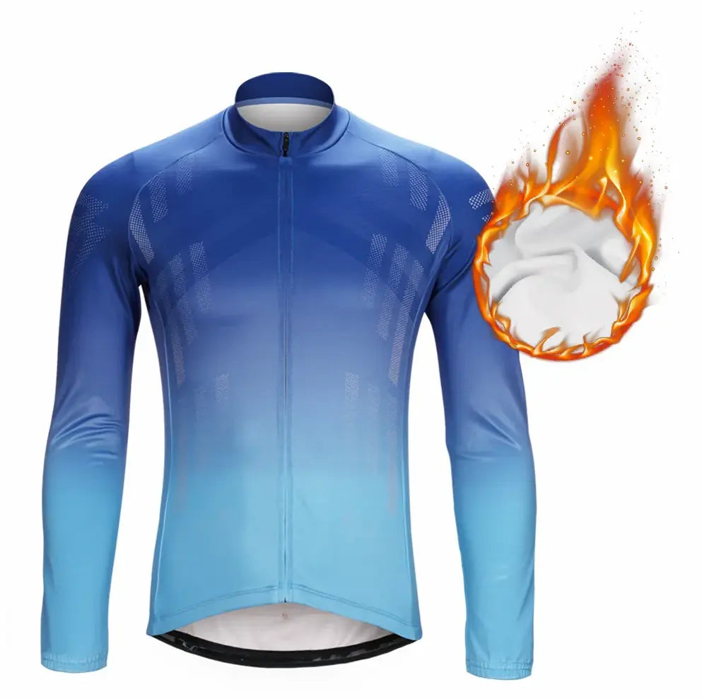 Darevie® Jersey Térmico 10~20°C Ciclismo MTB | Azul | M