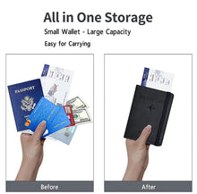 Cargar imagen en el visor de la galería, Porta Pasaporte y Porta Documentos para Viaje Protección RFID
