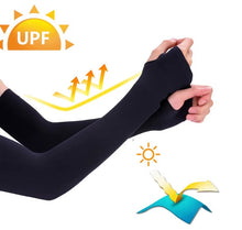 Cargar imagen en el visor de la galería, X-Tiger® Par de Mangas Estándar Deportivas Ciclismo Anti-UV c/ agujero para dedo pulgar
