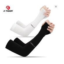 Cargar imagen en el visor de la galería, X-Tiger® Par de Mangas Estándar Deportivas Ciclismo Anti-UV c/ agujero para dedo pulgar
