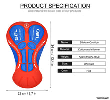 Cargar imagen en el visor de la galería, Wosawe® Ropa Interior Short Culotte Gel 5D Ciclismo | 2XL
