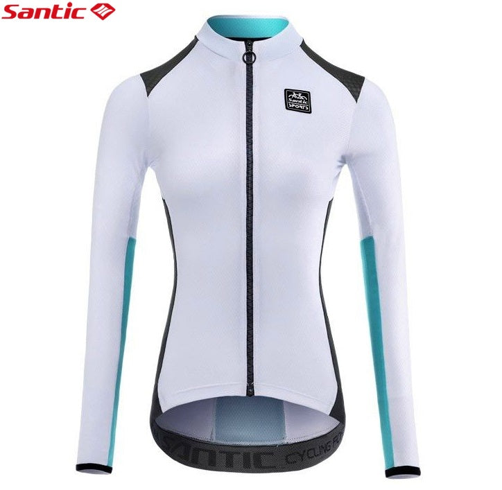 Santic® Mujer Jersey Manga Larga Ciclismo Maillot | XS-S-M-L