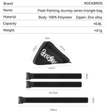 Cargar imagen en el visor de la galería, Rockbros® Bolso triangular para Cuadro G0011 0.8L Flash Painting
