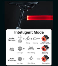 Cargar imagen en el visor de la galería, Rockbros® Luz Trasera Inteligente Q/JF002 Sensor de Freno USB-C IPX7
