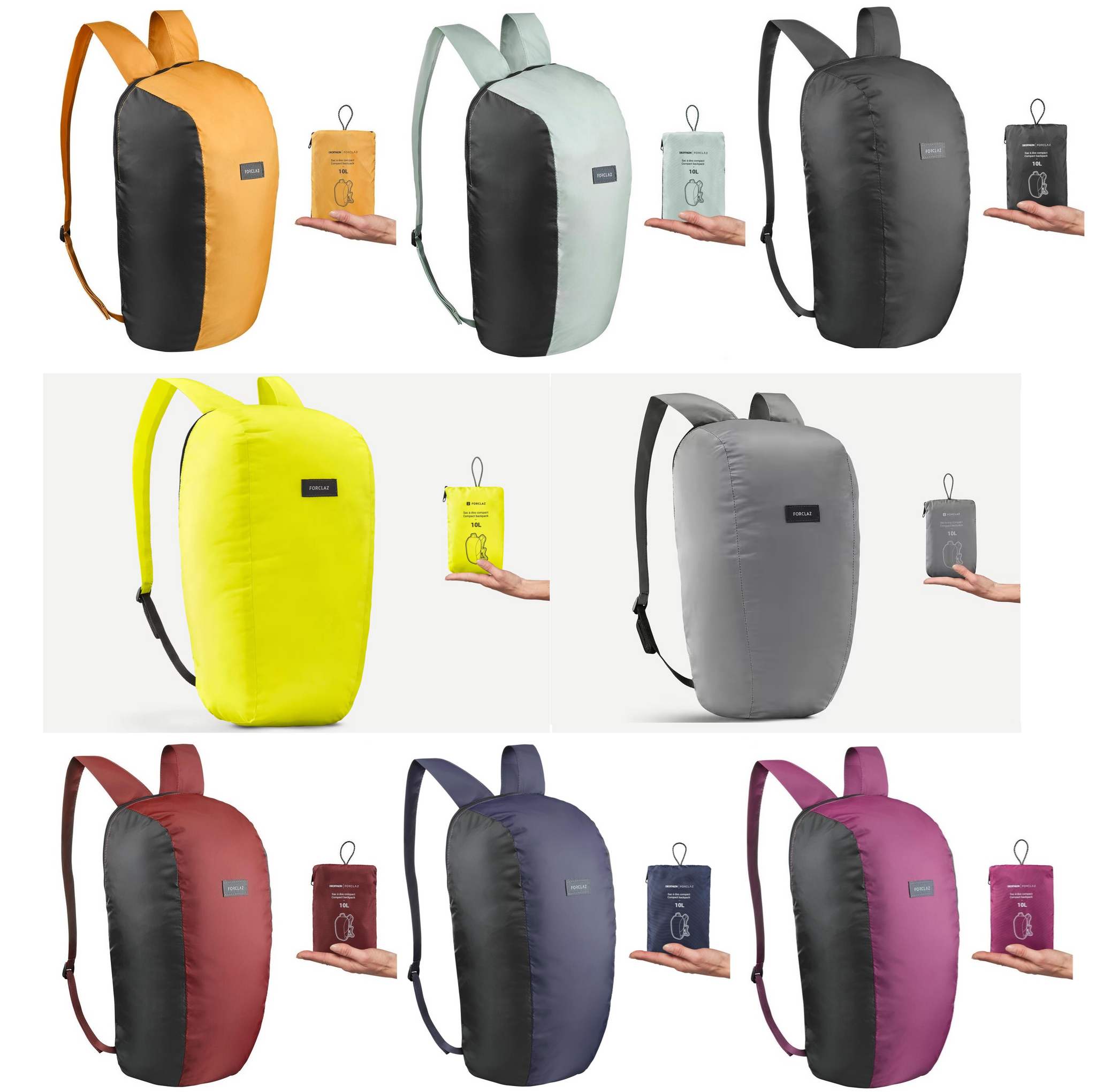 Forclaz Mochila Pequeña Impermeable Forclaz® Mochila PLEGABLE