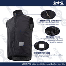 Cargar imagen en el visor de la galería, Kemaloce® Chaleco Cortaviento de Bolsillo Ultra Ligero Ciclismo | S-M-L-XL
