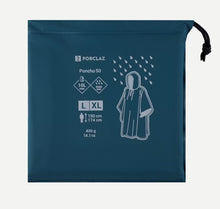 Cargar imagen en el visor de la galería, Forclaz® PONCHO MT50 Impermeable Importado Lluvia Montaña Trekking
