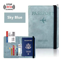 Cargar imagen en el visor de la galería, Porta Pasaporte y Porta Documentos para Viaje Protección RFID
