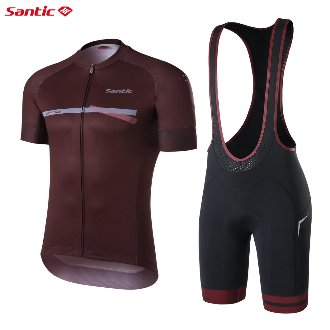 SANTIC® CONJUNTO DE CICLISMO MTB JERSEY + BIB SHORTS | S-M-L