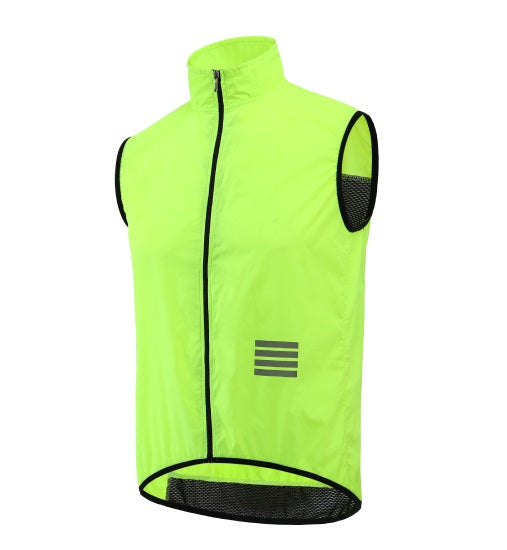 Kemaloce® Chaleco Cortaviento de Bolsillo Ultra Ligero Ciclismo | S-M-L-XL