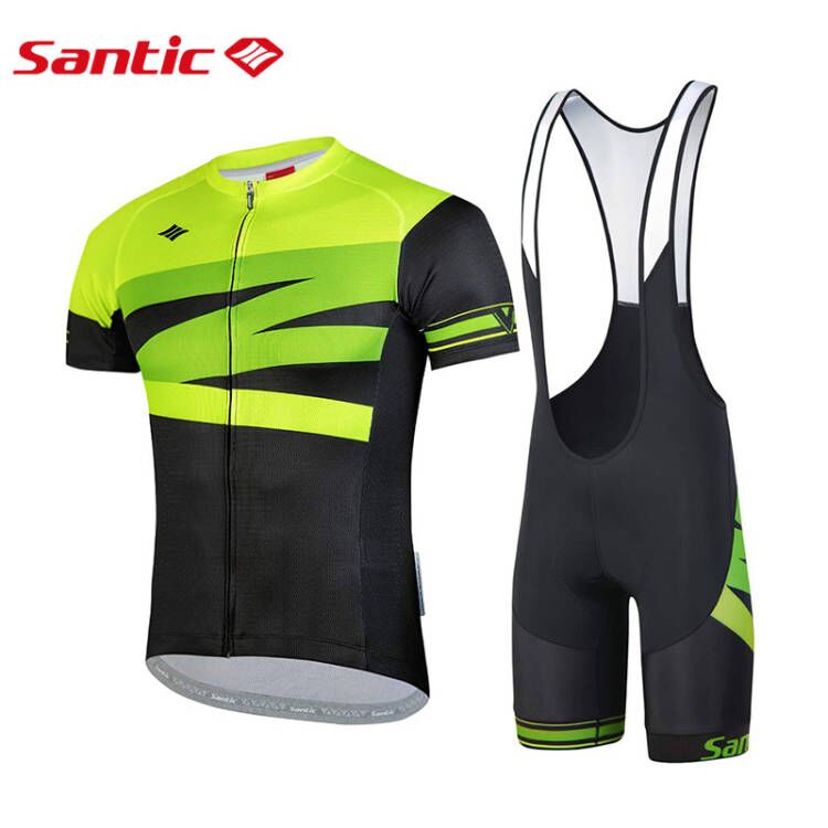 Santic® CONJUNTO Set de Ciclismo MTB Jersey + Bib Shorts 4D | XS-L