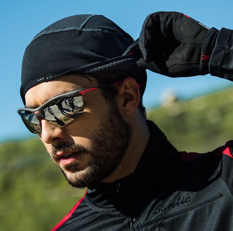 Santic® Gorra Térmica Deportiva +0°C Ciclismo Moto Beanie Polar