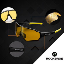Cargar imagen en el visor de la galería, Rockbros® Lentes Deportivos Polarizados Amarillos para días nublados 10164 Ciclismo Protección UV400

