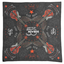 Cargar imagen en el visor de la galería, Hard Rock Cafe® Bandana Pañuelo 50th Anniversary Guitars  Multiusos Aventura
