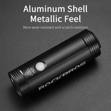 Cargar imagen en el visor de la galería, SUPER PRECIO! 🔥 Rockbros® Luz Profesional 800 Lúmenes Recarga USB Waterproof Bicicleta
