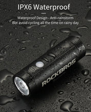 Cargar imagen en el visor de la galería, SUPER PRECIO! 🔥 Rockbros® Luz Profesional 800 Lúmenes Recarga USB Waterproof Bicicleta
