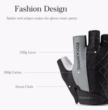 Cargar imagen en el visor de la galería, Rockbros® Guantes de Ciclismo Modelo: Spider / 4 Colores
