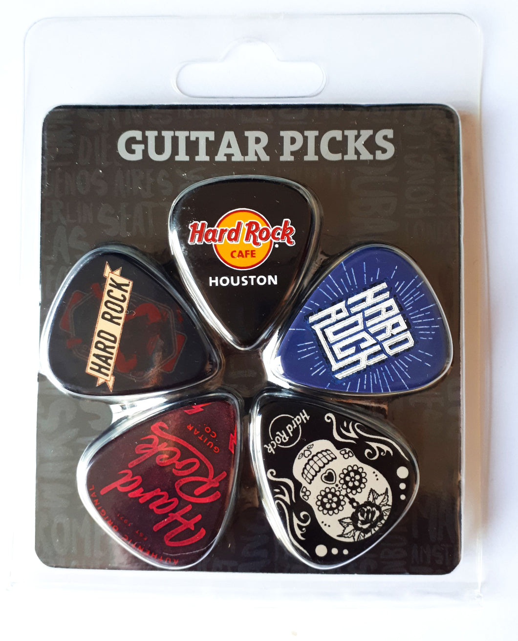 Hard Rock Cafe® Set de 5 Púas / Picks / Uñas de Guitarra de Colección