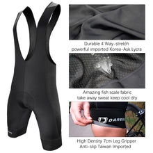 Cargar imagen en el visor de la galería, DAREVIE® BIB SHORTS CULOTTE DVP008 ELASTIC INTERFACE 7 HRS | S-L-XL
